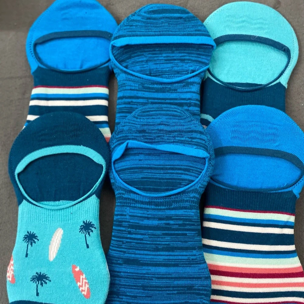 Jockey Men's Blue No Show Socks Set - Picture 2 of 2